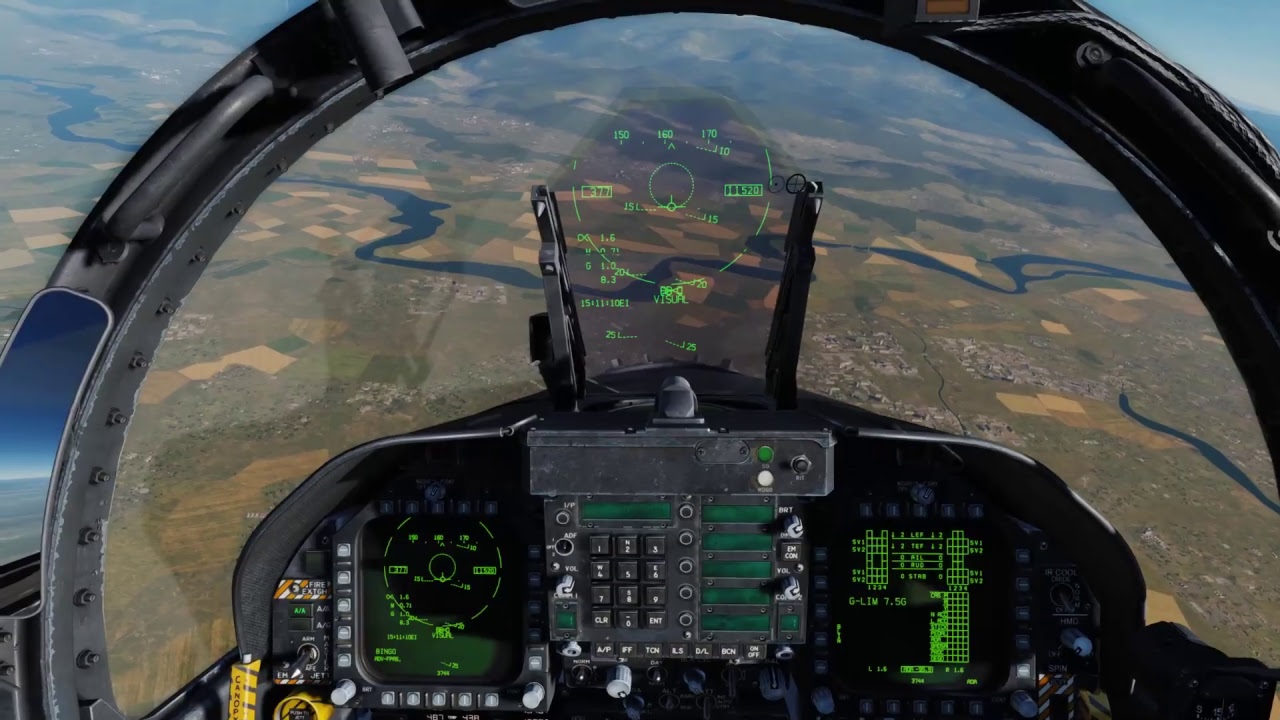 DCS F/A18C Full sequence engine start