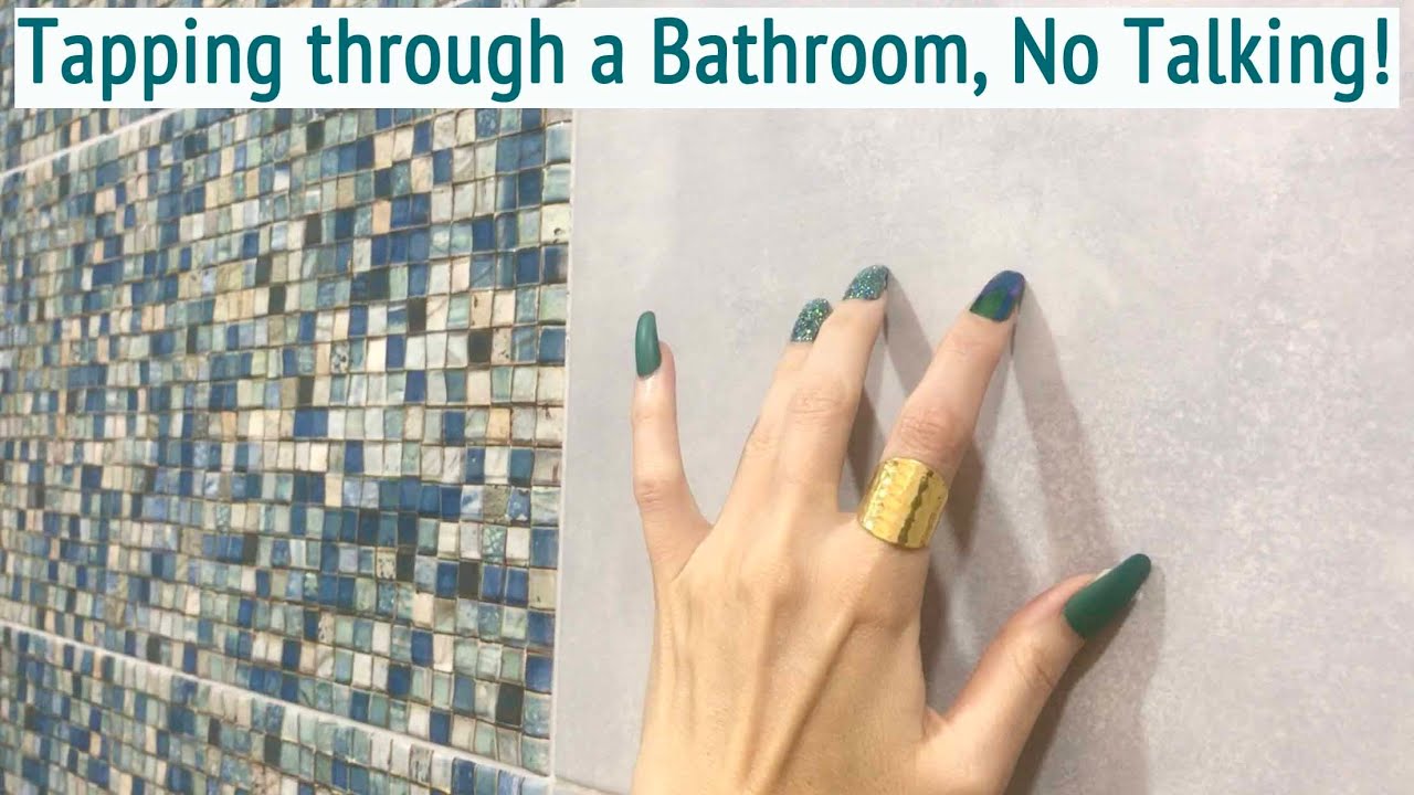 ASMR * My Airbnb Bathroom Tap Through * Fast Tapping & Scratching * No Talking * ASMRVilla