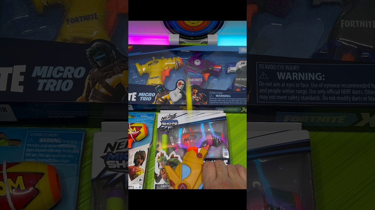 Unboxing the 6 Best Fortnite Guns micro yond3r #toy #toys #fortnite #toyguns #unpacking #unboxing
