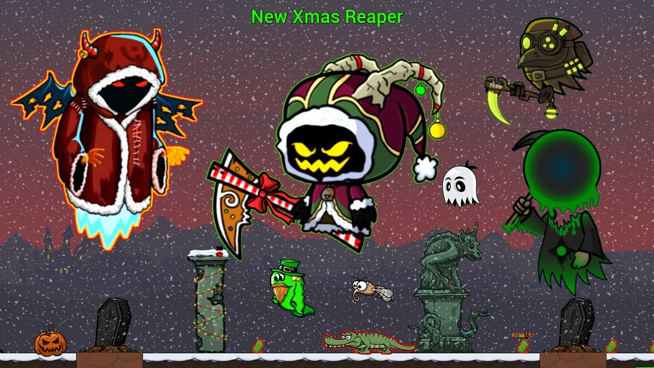 New Xmas Reaper And All Animals Evolution (EvoWorld.io) Dark Matter Pumpkin & Halloween Ghostly