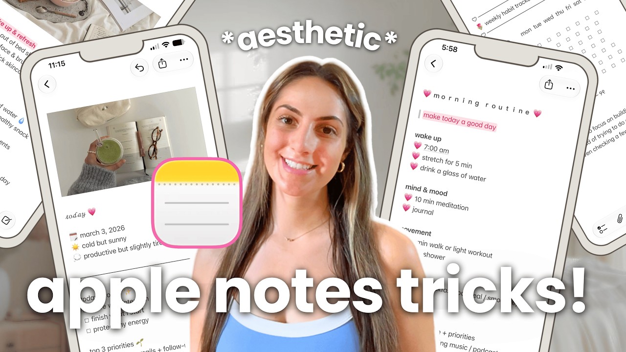 27 ways to make apple notes aesthetic & organized ✏️📱 customization tricks to know! (for beginners)