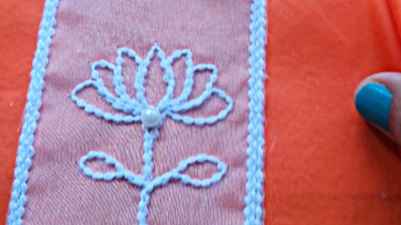 Lotus Flower 😍 Applique work With Sewing Machine | Applique Work Designs | Applique Work Tutorial