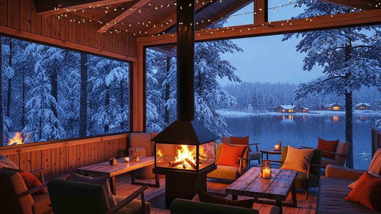 Smooth Café Jazz Loop 🎶 Cozy Winter Background Music