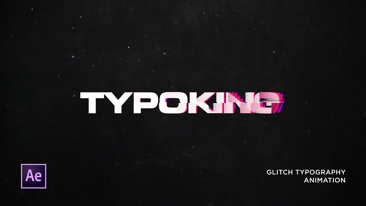 After Effects Tutorial - Glitch Effect Text Animation - Typography Text Animation in After Effects