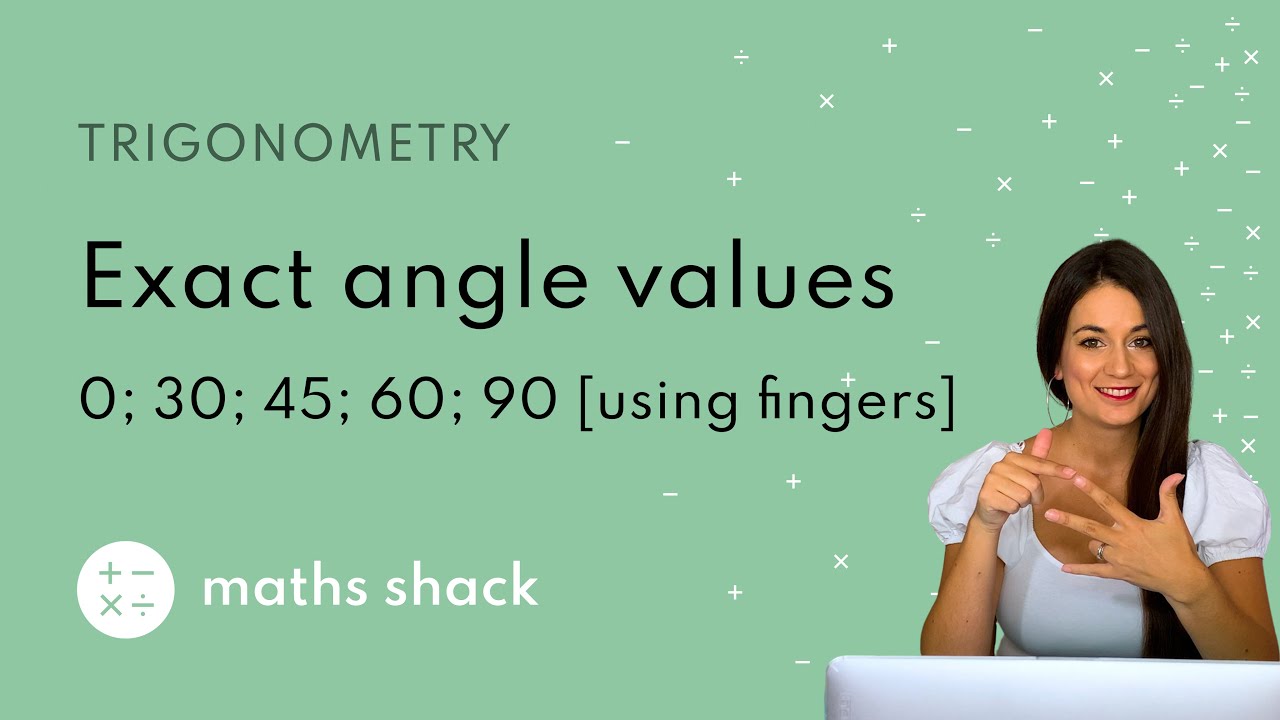 TRIGONOMETRY - Special (exact) angle values (using your fingers)