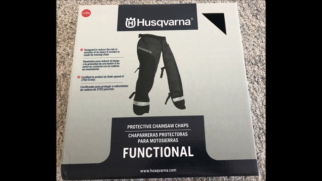 OldGuyDIY Husqvarna Functional Chainsaw Chaps 40-42 Apron Review. $75 Well Spent, 6' 3