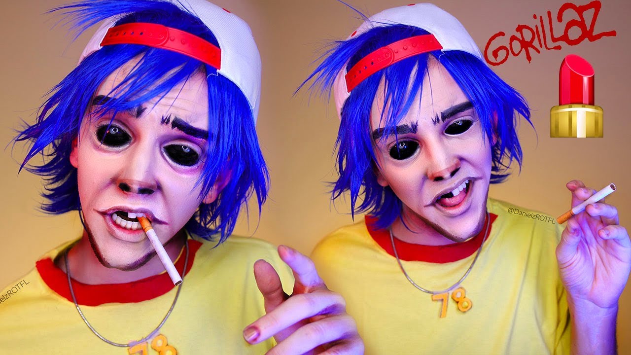 GORILLAZ - 2D Makeup Tutorial | DanielzROTFL
