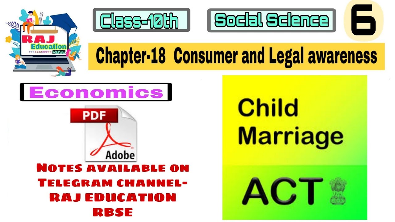 18.6 ll Anti copying act and Child marriage act ll Consumer and Legal awareness  ll Social Science
