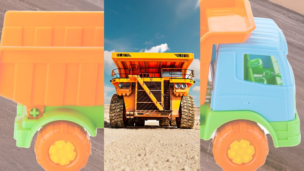 HUGE Dump Trucks For Kids 🦺  @DiggersForKids Learning Fun