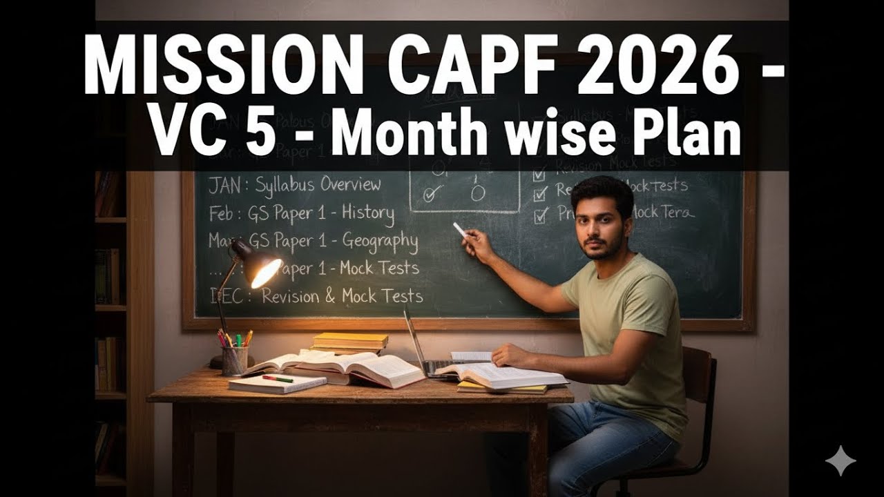 Preparation Plan for CAPF AC 2026 - MISSION CAPF 2026 - VC 5