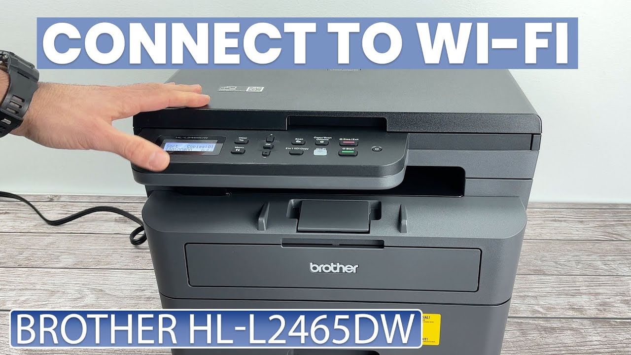 Brother HL-L2465DW: Как подключиться к сети Wi-Fi