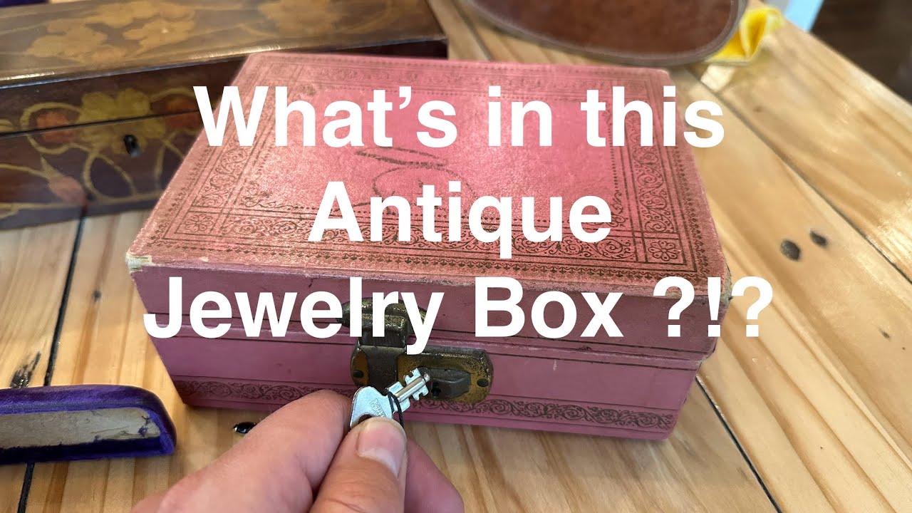 Searching estate sale Jewelry boxes! we found gold today!?