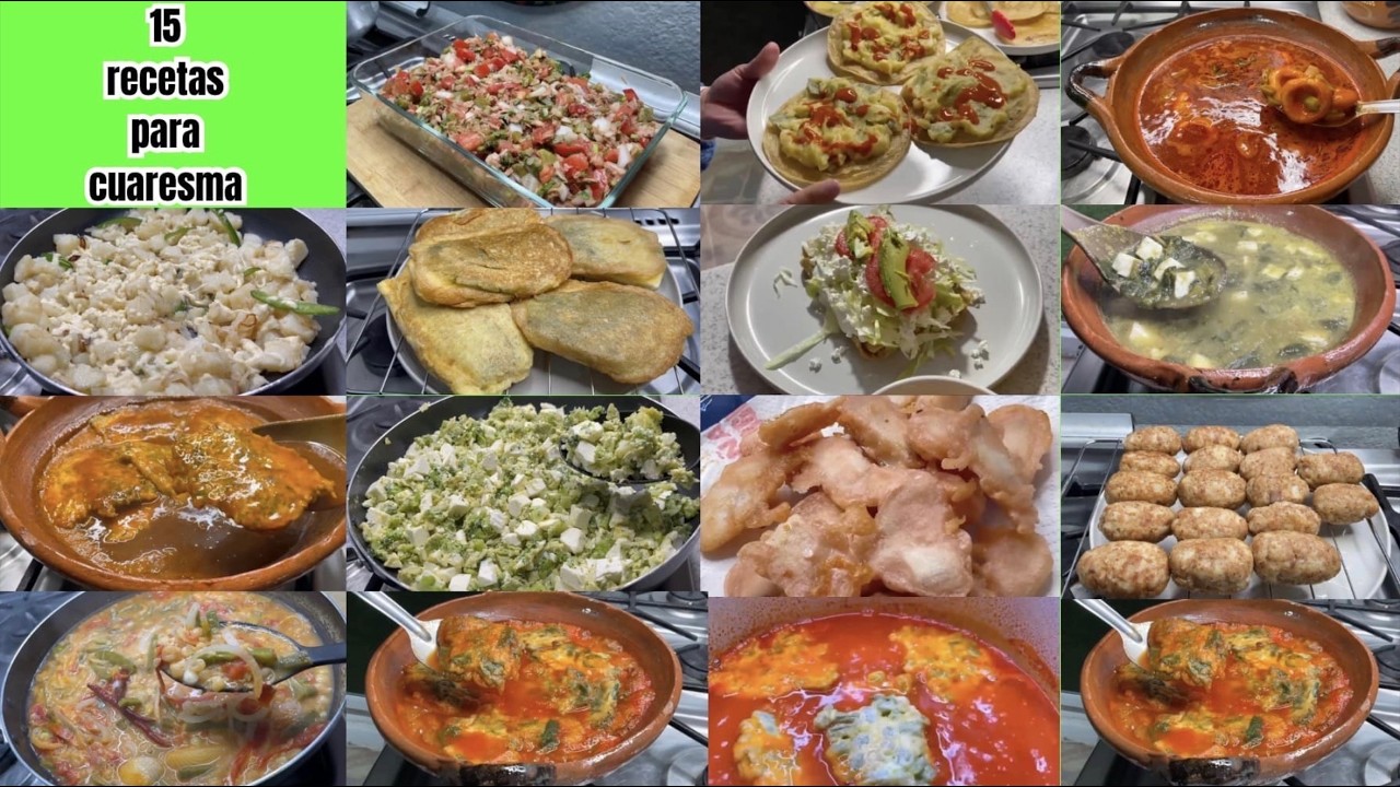 ✅️15 Recetas de Cuaresma y super faciles y deliciosas