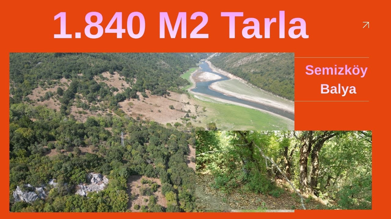 x Keşif Arazi  1.840 m2 tarla Balıkesir Balya Semizköy 0-704. 160.000