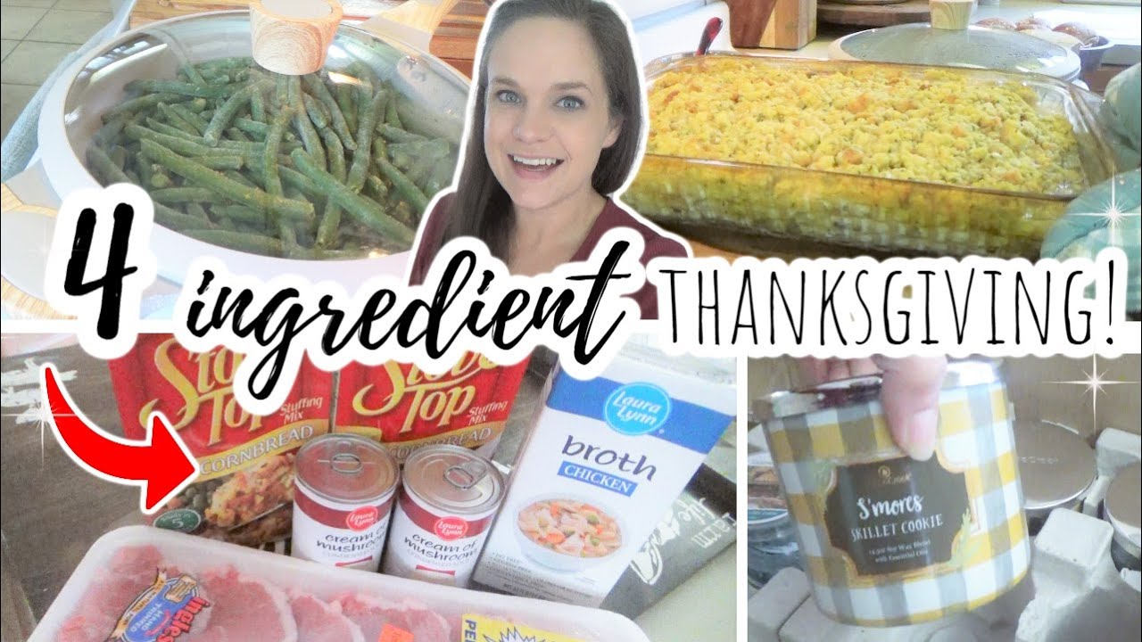 4 Ingredients! | Thanksgiving Dinner PREVIEW & A Goose Creek Candle Haul!