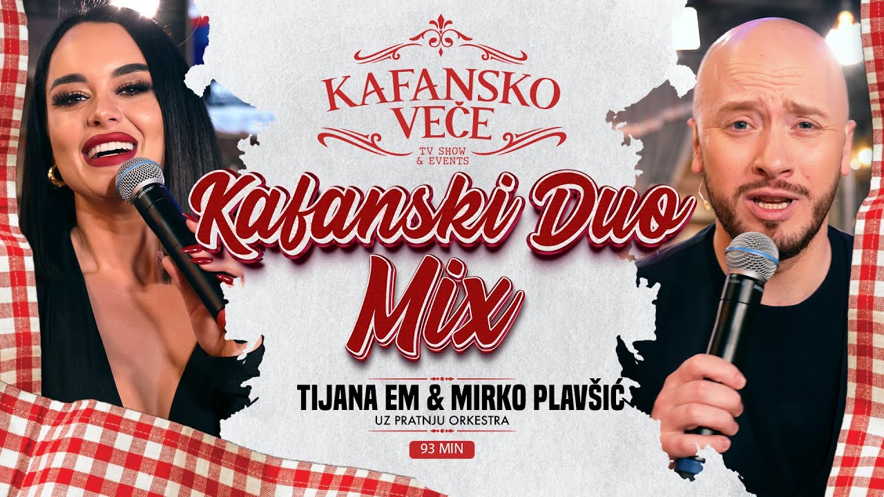 TIJANA EM & MIRKO PLAVSIC - KAFANSKI DUO MIX 93MIN | UZIVO | (ORK ACE STOJNEVA) | 2024 KAFANSKO VECE