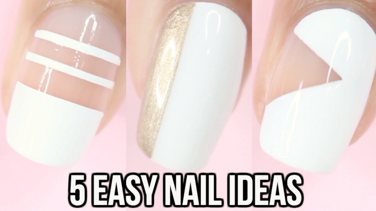 5 EASY White Nail Ideas Part 2