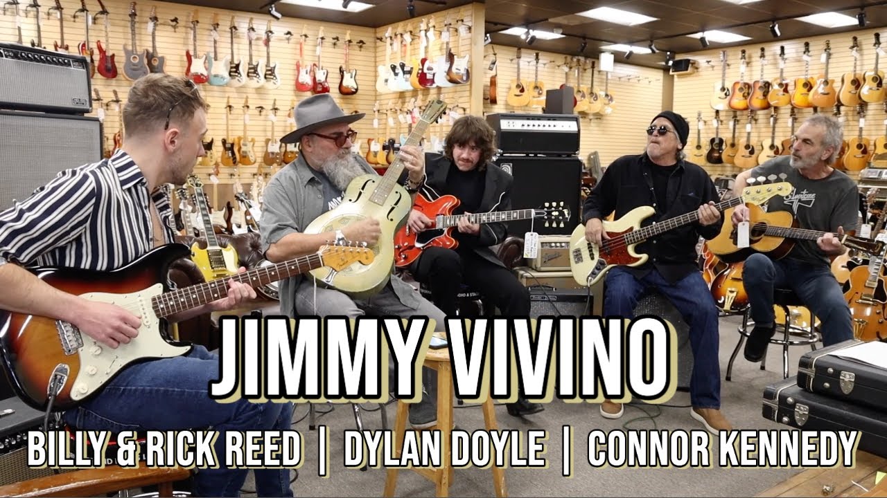 Jimmy Vivino, Billy & Rick Reed, Dylan Doyle & Connor Kennedy at Norman's Rare Guitars