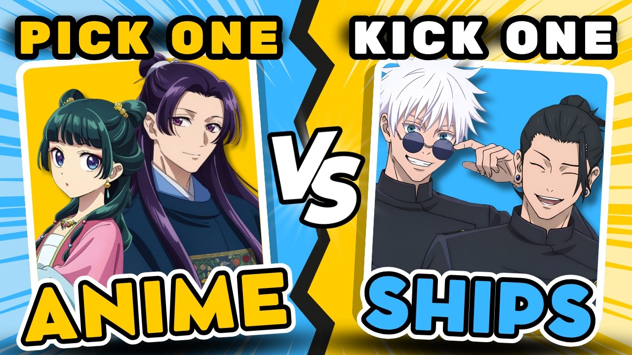 PICK ONE ✅ , KICK ONE ❌ ANIME CHARACTERS SHIPS 💖🔥 | ANIME QUIZ