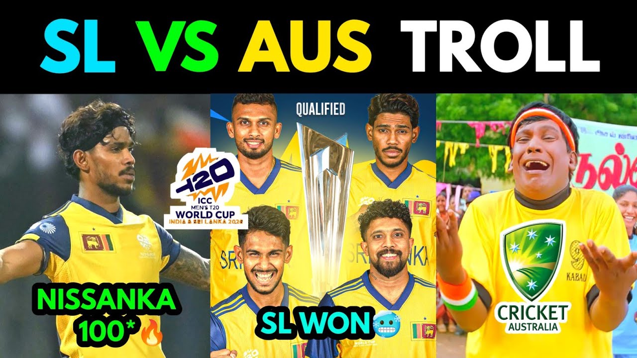 SL VS AUS T20 WC 2026 TROLL | 16TH FEB HIGHLIGHTS 2026 | TOP TROLLS