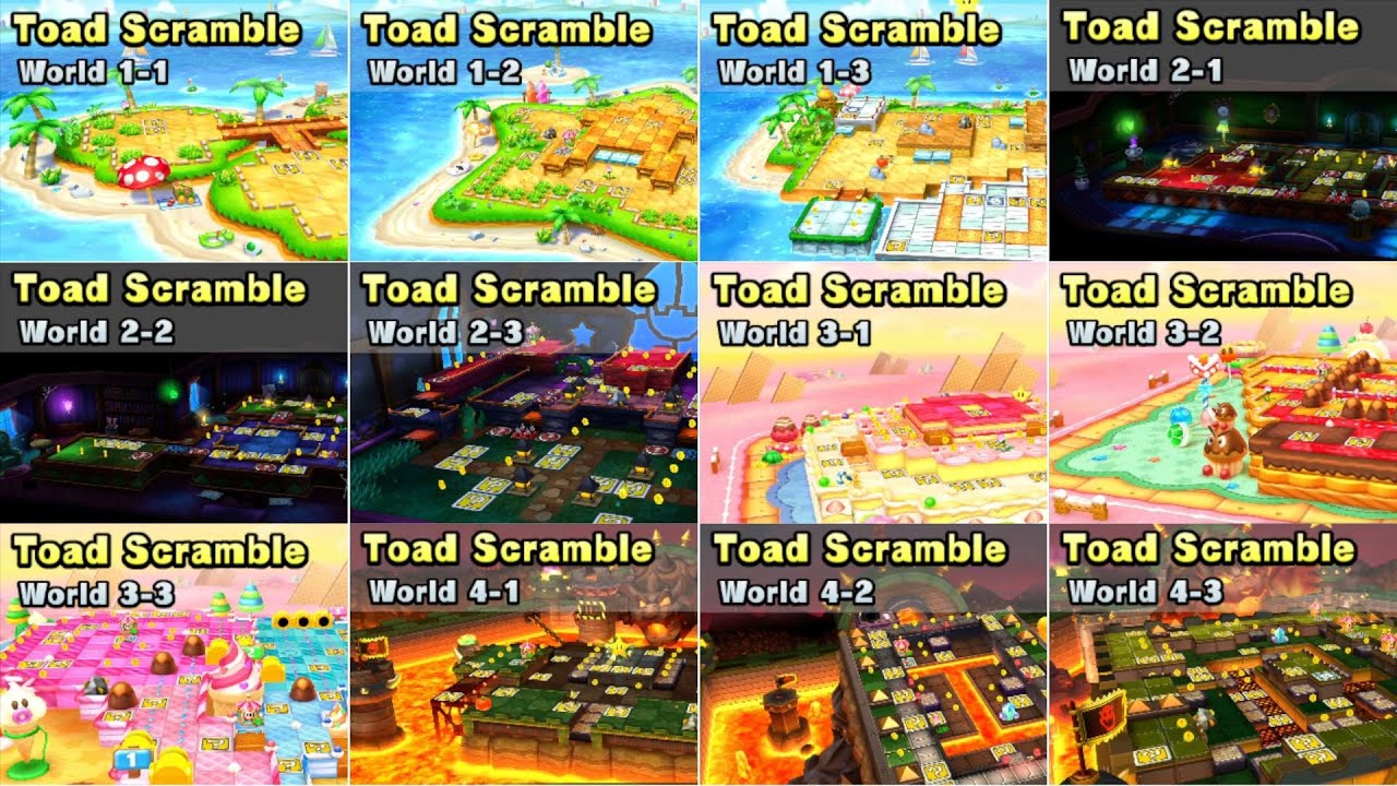Mario Party: Star Rush // Full Walkthrough (Toad Scramble)