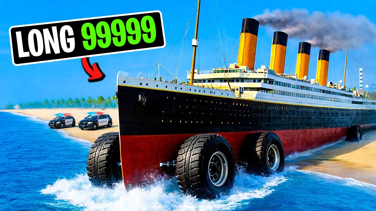 Every Time I Crash, My Titanic Car Gets Longer in GTA 5