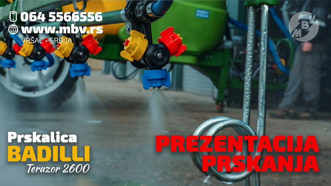 Prskalica BADILLI Teruzor 2600 - PPEZENTACIJA PRSKANJA