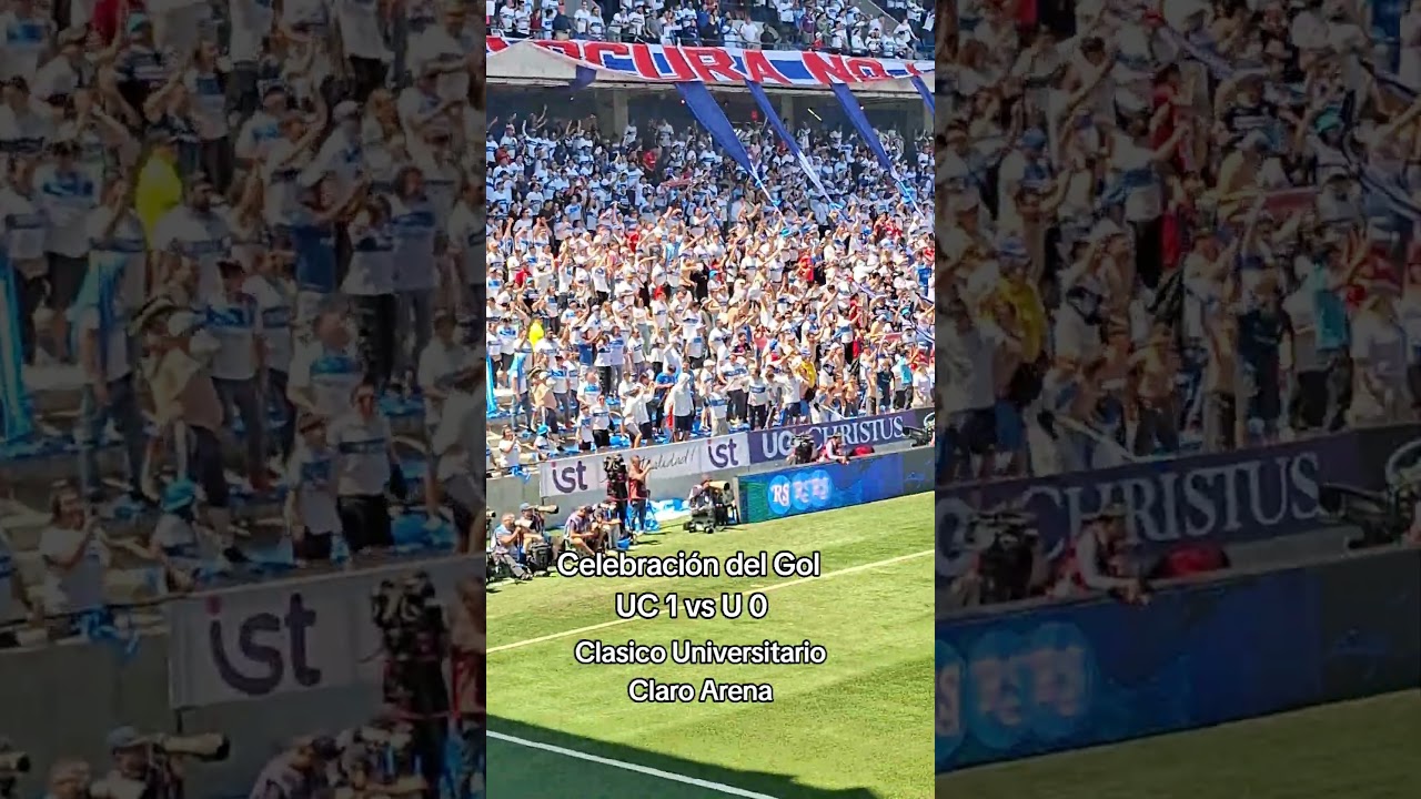 Se celebra el gol UC 1 vs U.de Chile 0 #loscruzados