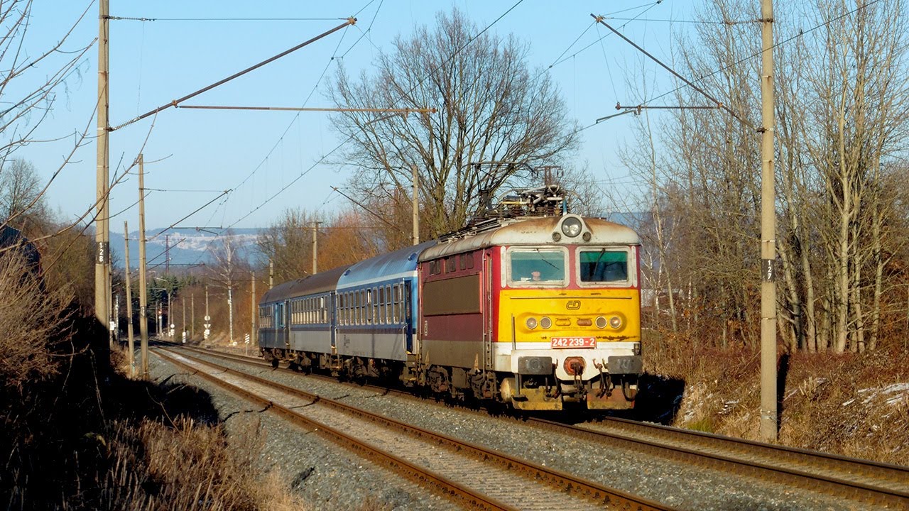 ČD 242.239 - Sp 1664 a Sp 1669 - Karlovy Vary - 14.1.2022