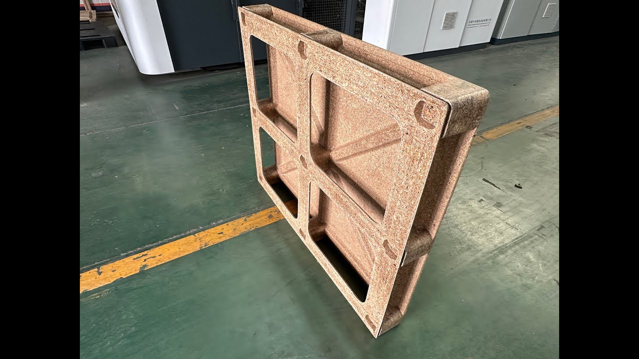 New Type Presswood Pallet Machine and Mold  #wastewood