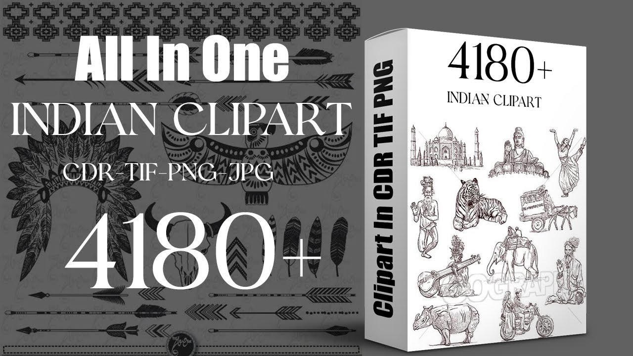 4180+ All Types Indian ClipArt Download In CDR TIF And PNG Files |English| |Sheri Sk|