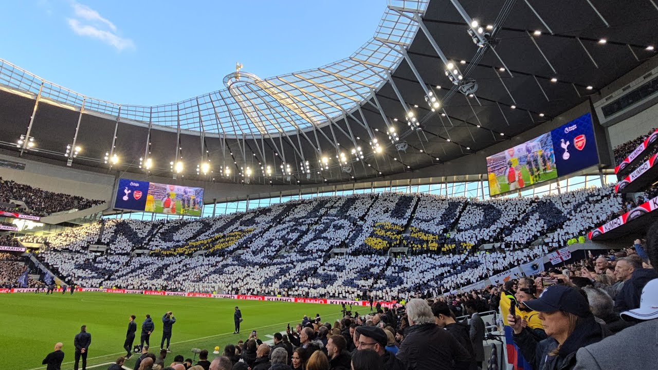 ELECTRIC ATMOSPHERE AT THE TOTTENHAM HOTSPUR STADIUM: Spurs v Arsenal 
