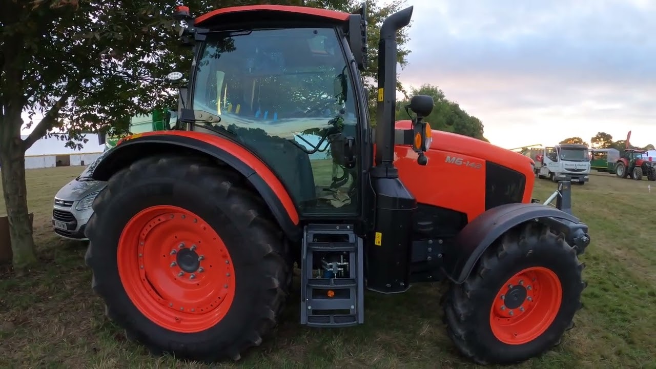 2023 Kubota M6-142 6.1 Litre 4-Cyl Diesel Tractor (143 / 163 HP) Southwell Ploughing Match 2024