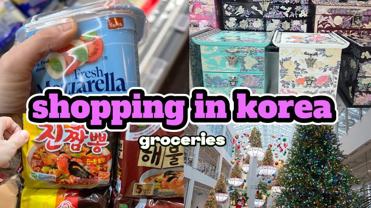 Видеоблог о шопинге в Корее 🇰🇷 Цены на продукты 🛒 Покупки продуктов и прогулки в январе