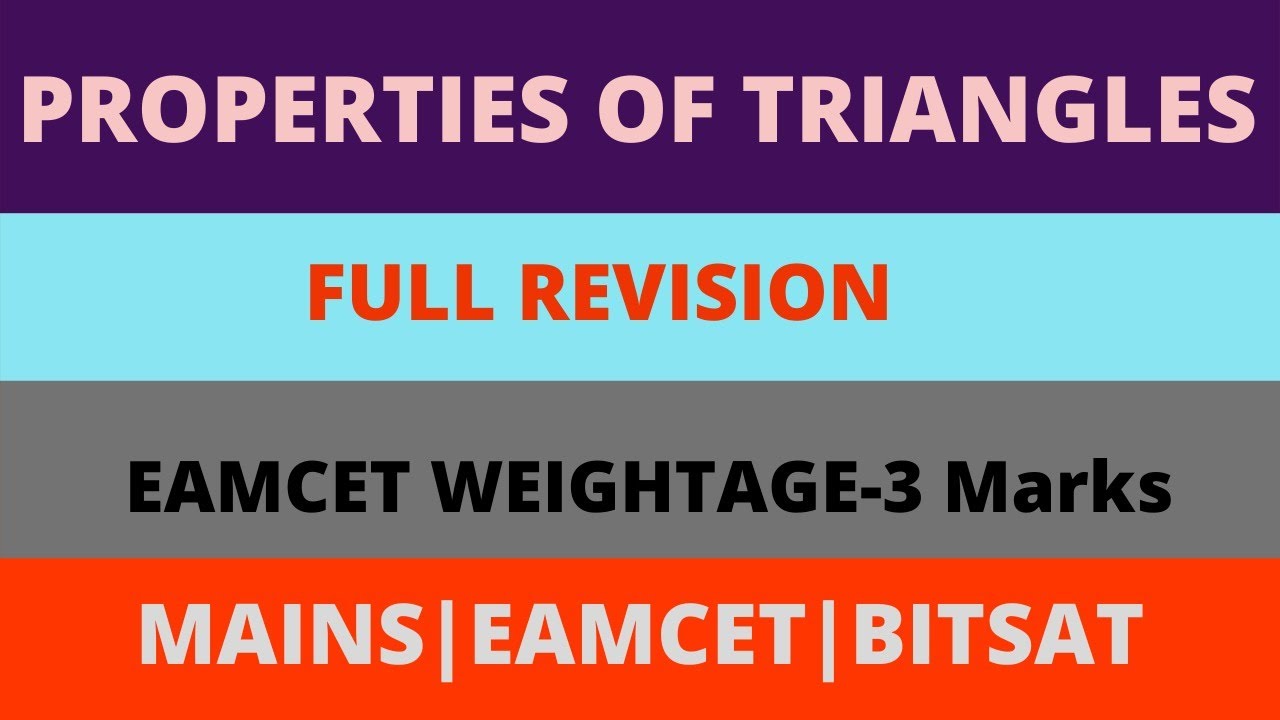 SHORT TERM-MATHS-Trigonometry -Properties Of Triangles PART2