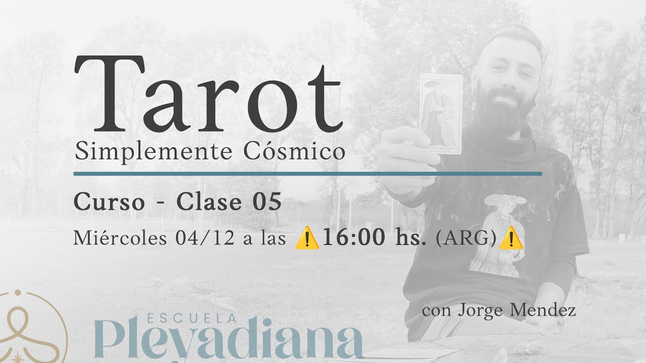 👉 CURSO - Clase 05 - TAROT en Vivo - ⚠️16.00 hs⚠️