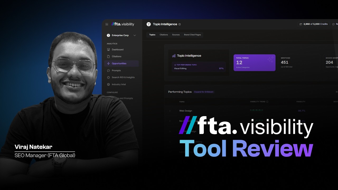 How Brands Win AI Search - FTA Visibility Tool Review