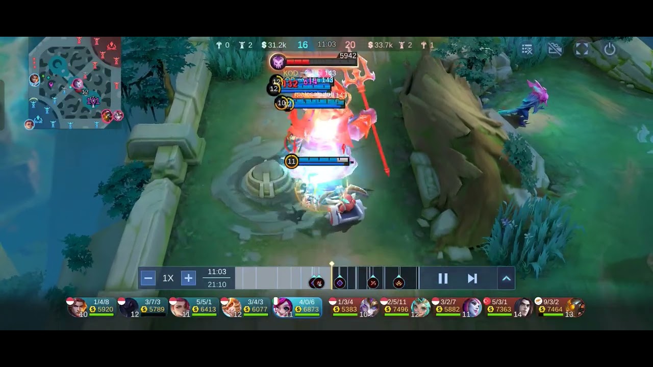 MOBILE LEGENDS Hero NANA MVP lagi pakai skin pinjaman