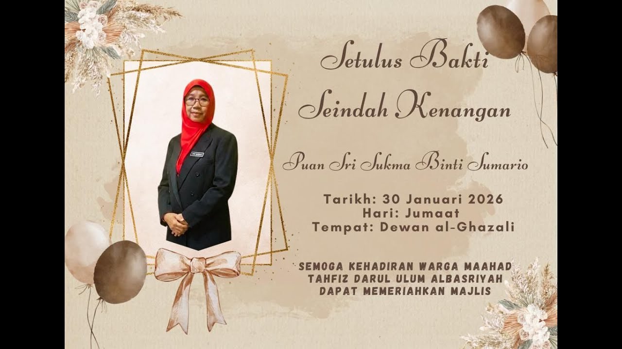 MONTAJ MAJLIS PERSARAAN CIKGU SRI SUKMA