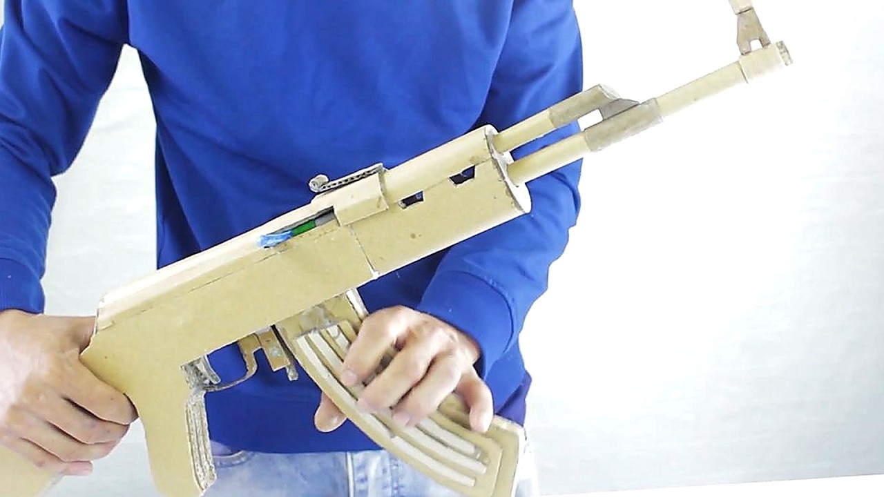 How to Make AK47 Gun from Cardboard | Amazing Cardboard DIY