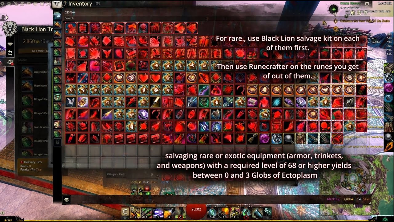 GW2│BEST WAY to get  LUCENT MOTES/ GLOB Of ECTOPLASM With Salvage Kits - Full Guide 2025 + Test