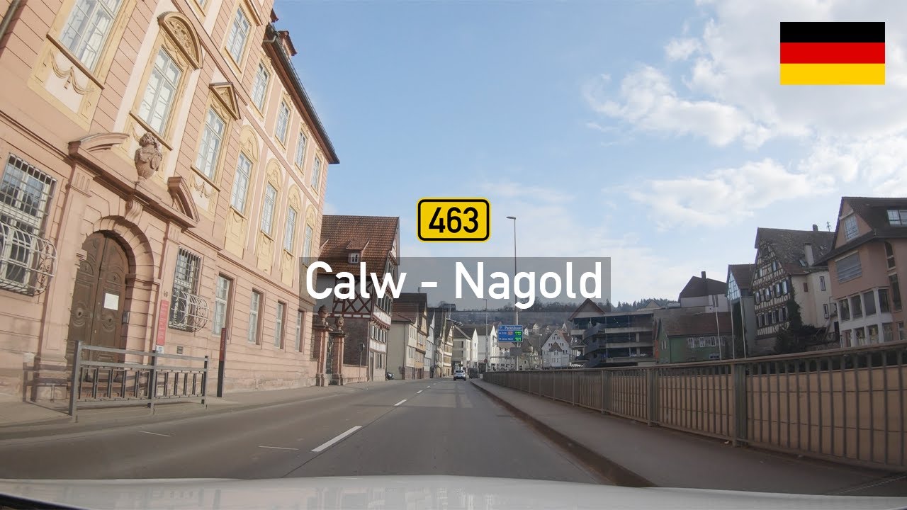 Driving in Germany: Bundesstraße B463 from Calw to Nagold - Black Forest Drive