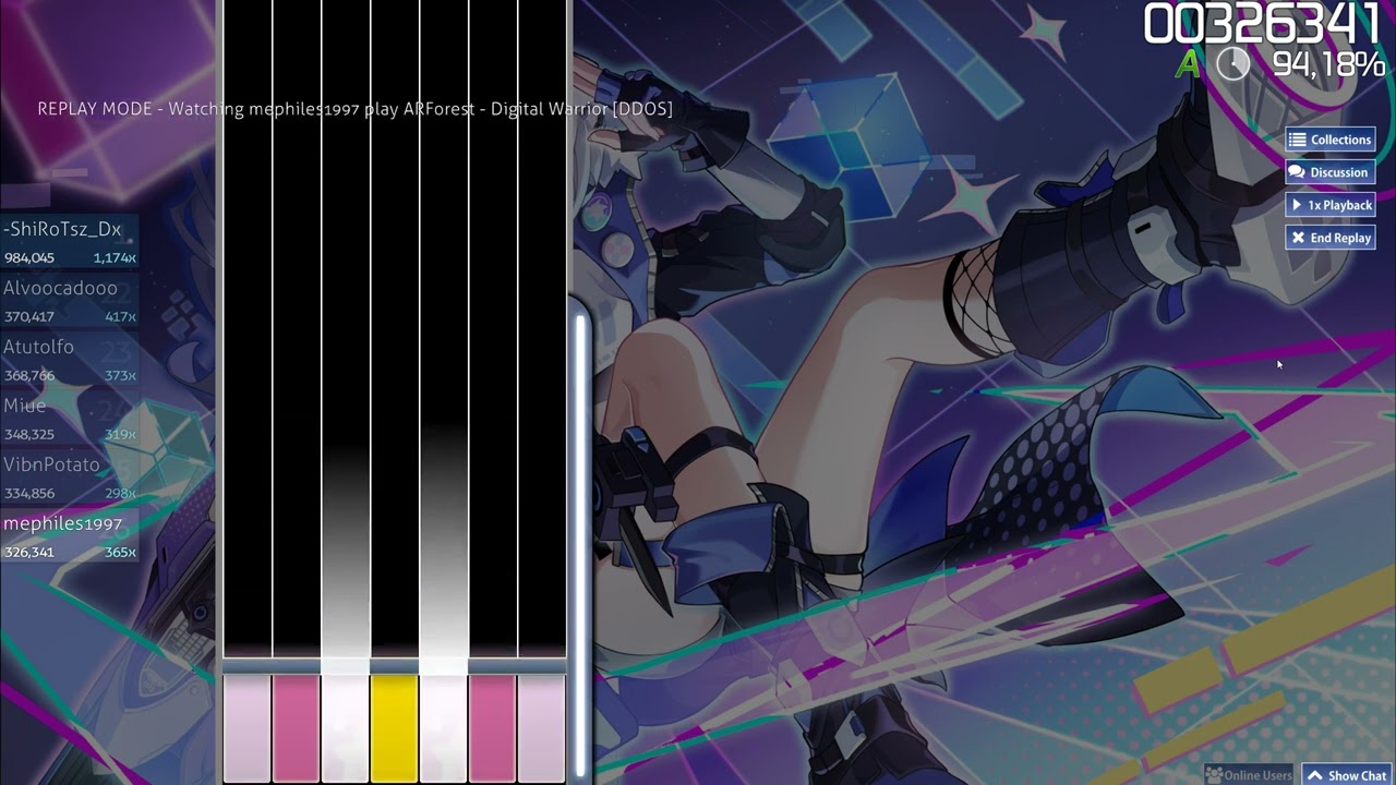 osu mania! ARForest - Digital Warrior[DDOS]