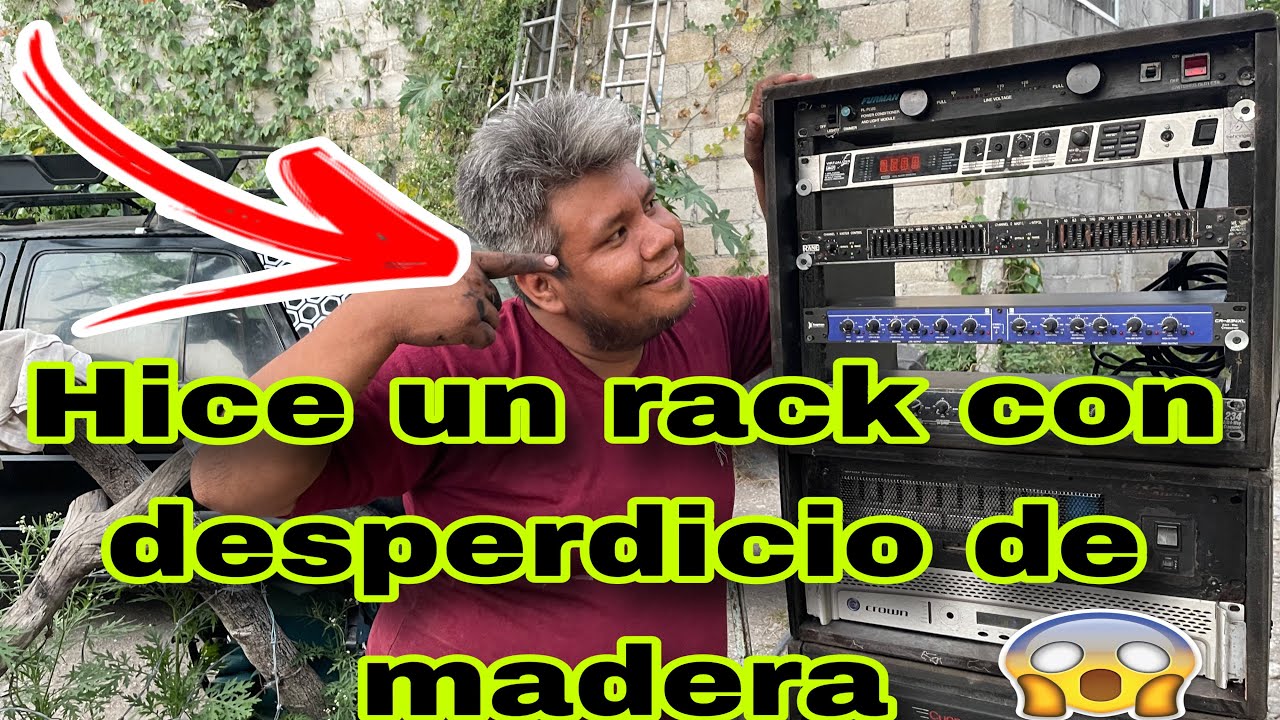 Ocup&eacute; el desperdicio de madera para hacer un Rack ￼