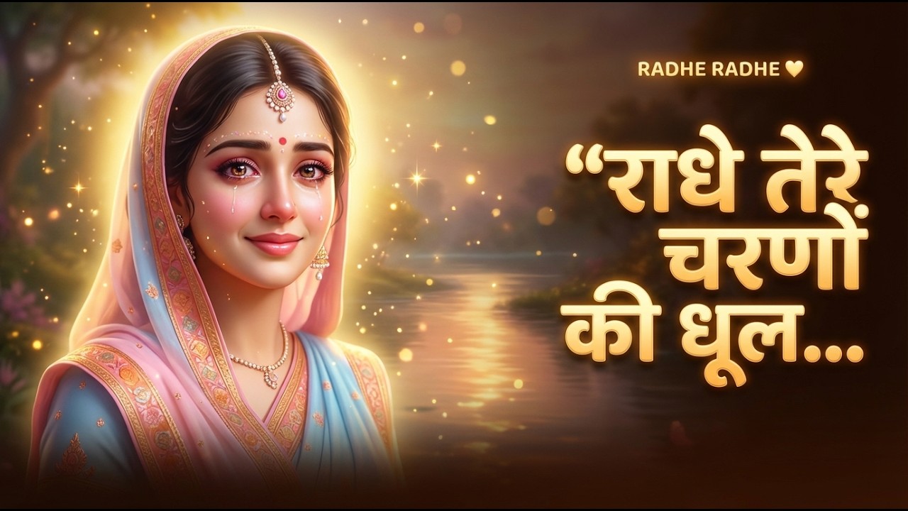राधे तेरे चरणों की धूल 🙏ना धन चाहिए, ना ताज चाहिए बस राधे… और कुछ नहीं  | Radha Rani Bhajan |