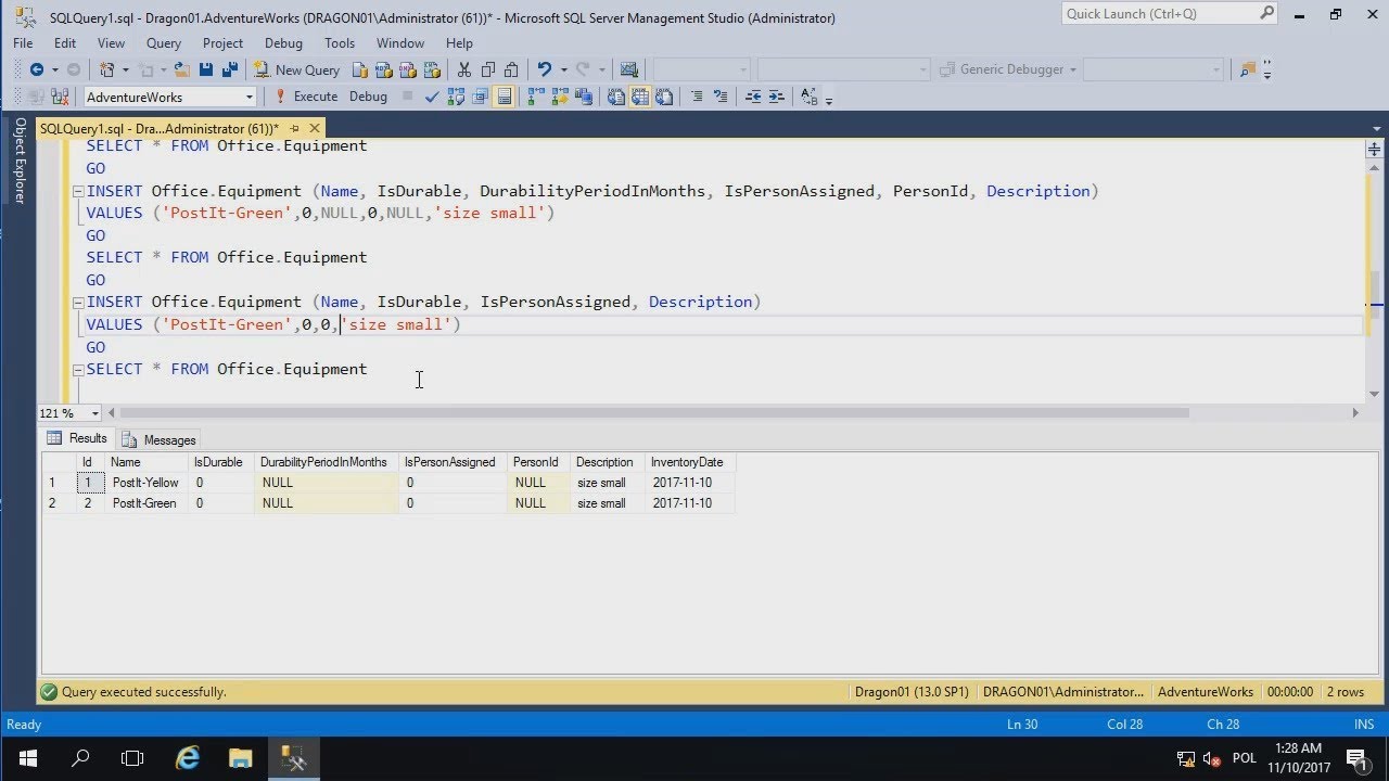 SQL Server: Modyfikacja danych, transakcje i obsługa błęd&oacute;w (Zwiastun)