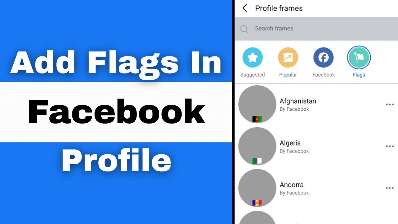 How to Add Flags in Facebook Profile Picture | Add Profile Picture Frame on Facebook