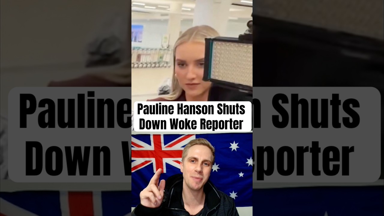 Pauline Hanson Shuts Down Woke Reporter