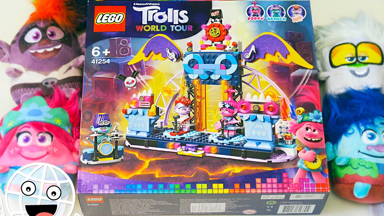 Лучший LEGO набор! Тролли 2 Мировой Тур 2020 Trolls 41254 Концерт в городе Рок на Вулкане
