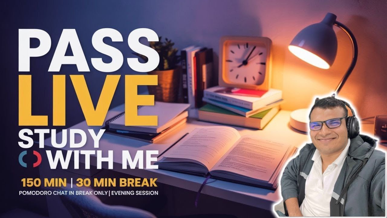 FMGE PASS Live Study With Me 180 MIN | 30 Min BREAK POMODORO CHAT IN BREAK ONLY | EVENING SESSION